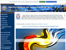 Tablet Screenshot of jandarmeriasalaj.ro